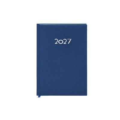 Agenda tamaño A5 Diseño página día Azul