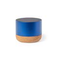 Altavoz 3W BT Aluminio Reciclado/Corcho Azul