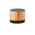 Altavoz con cuerpo en bambú con ranura para mini SD Neg