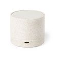 Altavoz bluetooth inalámbrico circular en caña de trigo