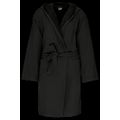 Albornoz con capucha algodón orgánico Black Xxl/3Xl