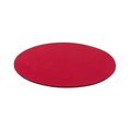 Alfombrilla Poliéster Circular Antideslizante Roj