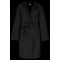 Albornoz con capucha algodón orgánico Black Xxl/3Xl
