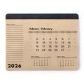 Alfombrilla Calendario 12 Hojas Base Antideslizante Natu