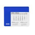 Alfombrilla Raton Personalizada Calendario Mensual 2026  Azul