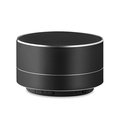 Altavoz de aluminio con micrófono y luz ambiental Negro