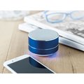 Altavoz de aluminio con micrófono y luz ambiental