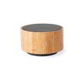 Altavoz bluetooth compacto con cuerpo ecológico en bambú Neg