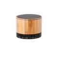 Altavoz con cuerpo en bambú con ranura para mini SD Neg