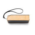 Altavoz inalámbrico de bambú con carga solar
