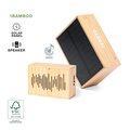 Altavoz solar de bambú BT 3W