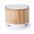 Altavoz con cuerpo en bambú con ranura para mini SD