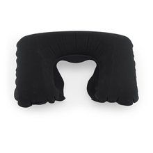 Almohadilla de viaje inflable antelina Negro TALLA ÚNICA ADULTO