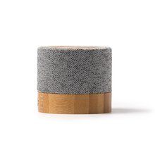 Altavoz inalámbrico 3W con bambú y tejido RPET Gris Vigore