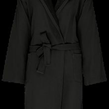 Albornoz con capucha algodón orgánico Black S/M