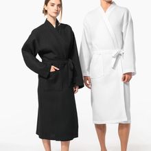 Albornoz de algodón Black M/L