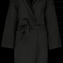 Albornoz con capucha algodón orgánico Black S/M