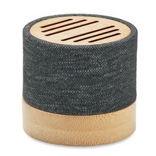 Altavoz 3h RPET y Bambú con Ranura SD Negro