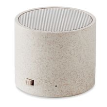 Altavoz 3W con Paja de Trigo Beig