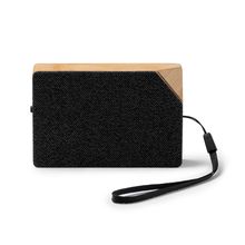 Altavoz inalámbrico de bambú con carga solar Crudo