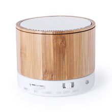 Altavoz con cuerpo en bambú con ranura para mini SD Altavoz con cuerpo en bambú con ranura para mini SD 1