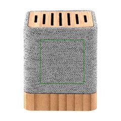 Altavoz Bambú Bluetooth 5.0 3W y RPET | Lateral izdo arriba | 40 x 40
