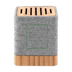 Altavoz Bambú Bluetooth 5.0 3W y RPET | Lateral izdo arriba | 30 x 35