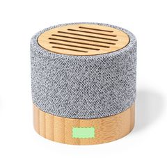 Altavoz 3W en RPET con Bambú | Centrado Parte Inferior | 16 x 8