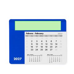 Alfombrilla Raton Personalizada Calendario Mensual 2027  | Parte superior completa | 40 x 200
