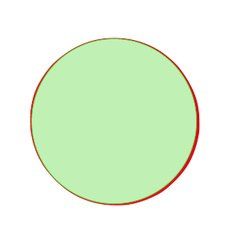 Alfombrilla Poliéster Circular Antideslizante | En toda la superficie | 200 x 200