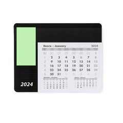 Alfombrilla Raton Personalizada Calendario Mensual 2026  | En el lateral izquierdo sobre el año | 50 x 100