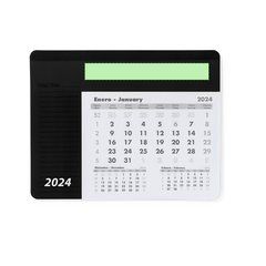 Alfombrilla Raton Personalizada Calendario Mensual 2026  | Parte superior sobre el mes en curso | 150 x 20