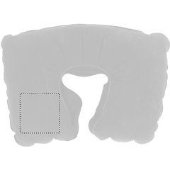 Almohada hinchable de cuello en bolsa de terciopelo | LEFT PILLOW | 80 x 80