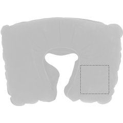 Almohada hinchable de cuello en bolsa de terciopelo | RIGHT PILLOW | 80 x 80