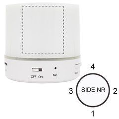 Altavoz 2.1 LED 3W 450mAh SD/USB | Lado 3 | 30 x 35