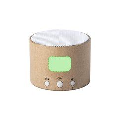 Altavoz 3W BT 5.0 con Cartón Reciclado Ø7cm | Centrado lado 1 | 30 x 20