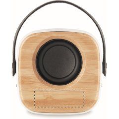 Altavoz 4h de Bambú con Asa | Frontal | 40 x 13