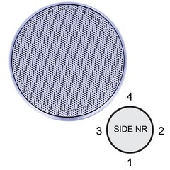 Altavoz de aluminio con micrófono y luz ambiental | Superior | 60 x 60