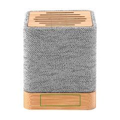 Altavoz Bambú Bluetooth 5.0 3W y RPET | Frontal abajo | 35 x 10