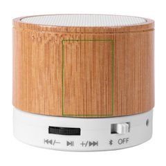 Altavoz Bambú Bluetooth 5.0 | Frontal | 20 x 30