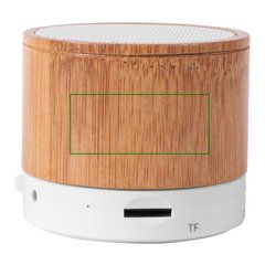 Altavoz Bambú Bluetooth 5.0 | Trasera | 35 x 15