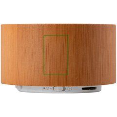 Altavoz Bambú Bluetooth USB 3W | Lateral derecho | 15 x 25