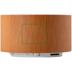 Altavoz Bambú Bluetooth USB 3W | Lateral derecho | 25 x 20