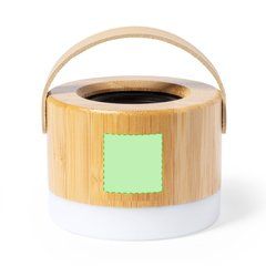 Altavoz Bluetooth 3W Ø7.5 con Bambú y Asa | Centrado lado 2 | 25 x 25