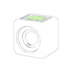 Altavoz Bluetooth 5.0 3W Eco | Cara 1 (parte superior) | 40 x 30
