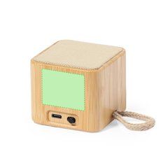 Altavoz Bluetooth bambú algodón 3W | Centrado lado 3 | 35 x 30