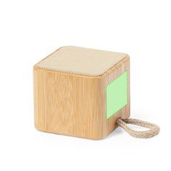 Altavoz Bluetooth bambú algodón 3W | Centrado lado 4 | 35 x 30