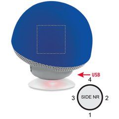 Altavoz bluetooth en forma de seta con ventosa | Lado 2 | 20 x 20