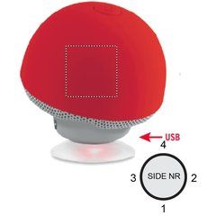 Altavoz bluetooth en forma de seta con ventosa | Lado 2 | 20 x 20