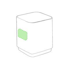 Altavoz bluetooth con luz led interior | Sobre el lateral | 30 x 40